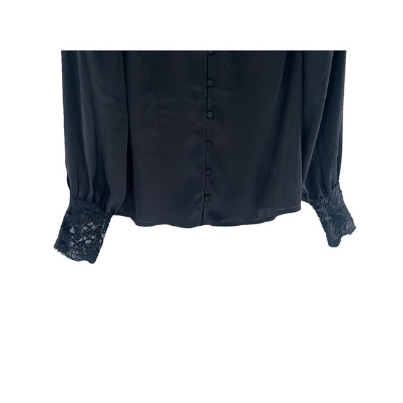 Women's Robertson & Rodeo Moonlight Lace Long Sleeve Satin Blouse Size M - Picture 3 of 8